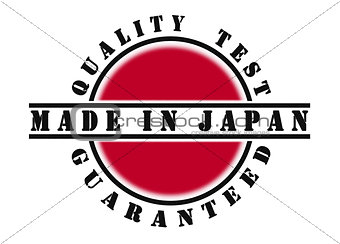 Quality test guaranteed stamp 
