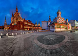 Panorama of the Red Square - Kremlin, Historical Museum, Resurre
