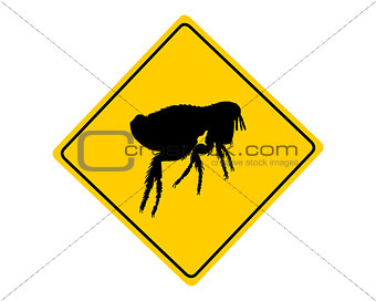 Flea warning sign