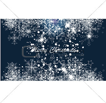 Winter background, snowflakes - vector illustration 