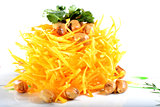 Chinese Food: Salad made of pumpkin and peanut kernels