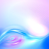 Abstract blue and purple waving background