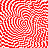 Design heart twirl movement illusion background