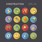Flat Icons For Construction