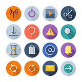 Flat Design Icons For User Interface