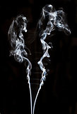 textured of incense smoke