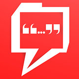 Speech bubble with red color background