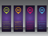 Abstract infographic label set 