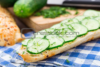 Fresh vegetable sandwich