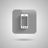 Phone Icon Symbol Flat Design