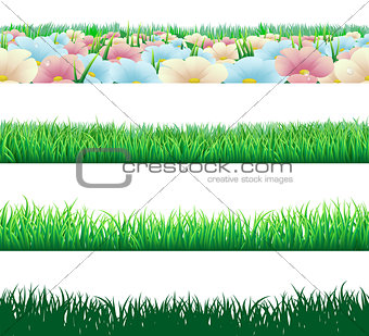 Seamless grass elements