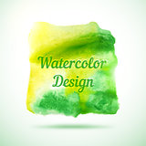 Watercolor vector background. Abstract grunge blob