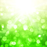 Blurred Summer Vector Background With Sun