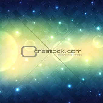 Abstract glowing vector background with transparent bubbles