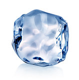 Blue piece of ice
