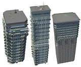 Collection of highly detailed buildings