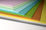 colorful plain chipboard
