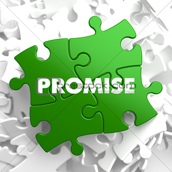 Promise Word on Green Puzzle.