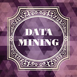 Data Mining Concept. Vintage design.