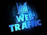 Web Traffic. Growth Concept on Digital Background.