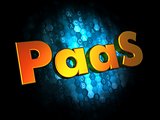 PAAS Concept on Digital Background.