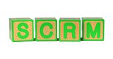 SCRM - Colored Childrens Alphabet Blocks.