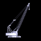Crawler crane. X-ray