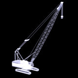 Crawler crane. X-ray