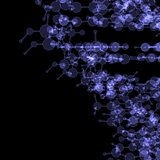 Abstract DNA molecule. X-ray