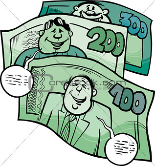 money talks saying cartoon illustration