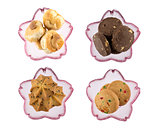 Cookies in sakura bowl
