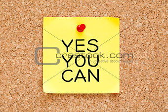 Yes You Can Sticky Note