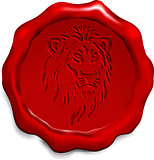 Lion on Wax Seal
