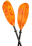 colorful kayak paddle