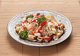 Rice with Seafood and vegetables