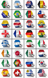 Soccer championship nations set
