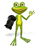 Frog with a camera