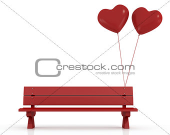 Red Bench of lovers