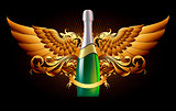 background with champagne