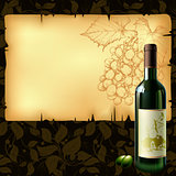 background with wine