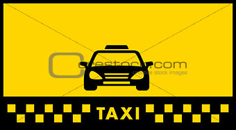 yellow taxi background