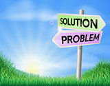 Problem and solution sign in field