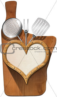 Cutting Board - Wooden Heart