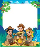 Children scouts thematic frame 1