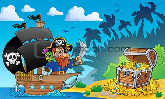 Pirate theme with treasure chest 2