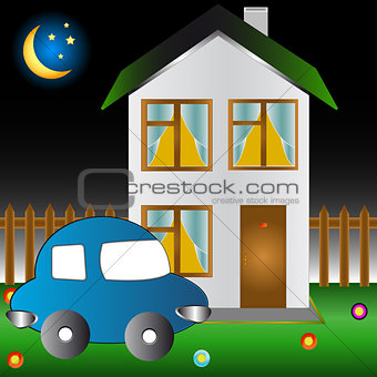 The car and the house