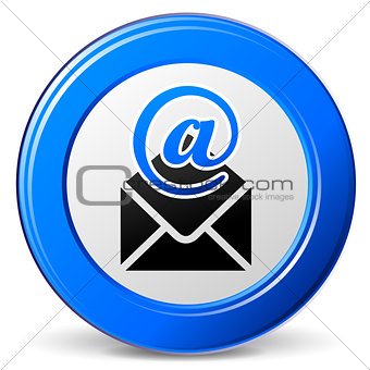 vector round mail icon