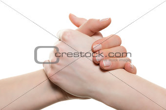 hands holding each other