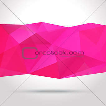 Abstract background with polygonal shape, vector