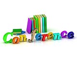 Conference - 3d word colour bright letter